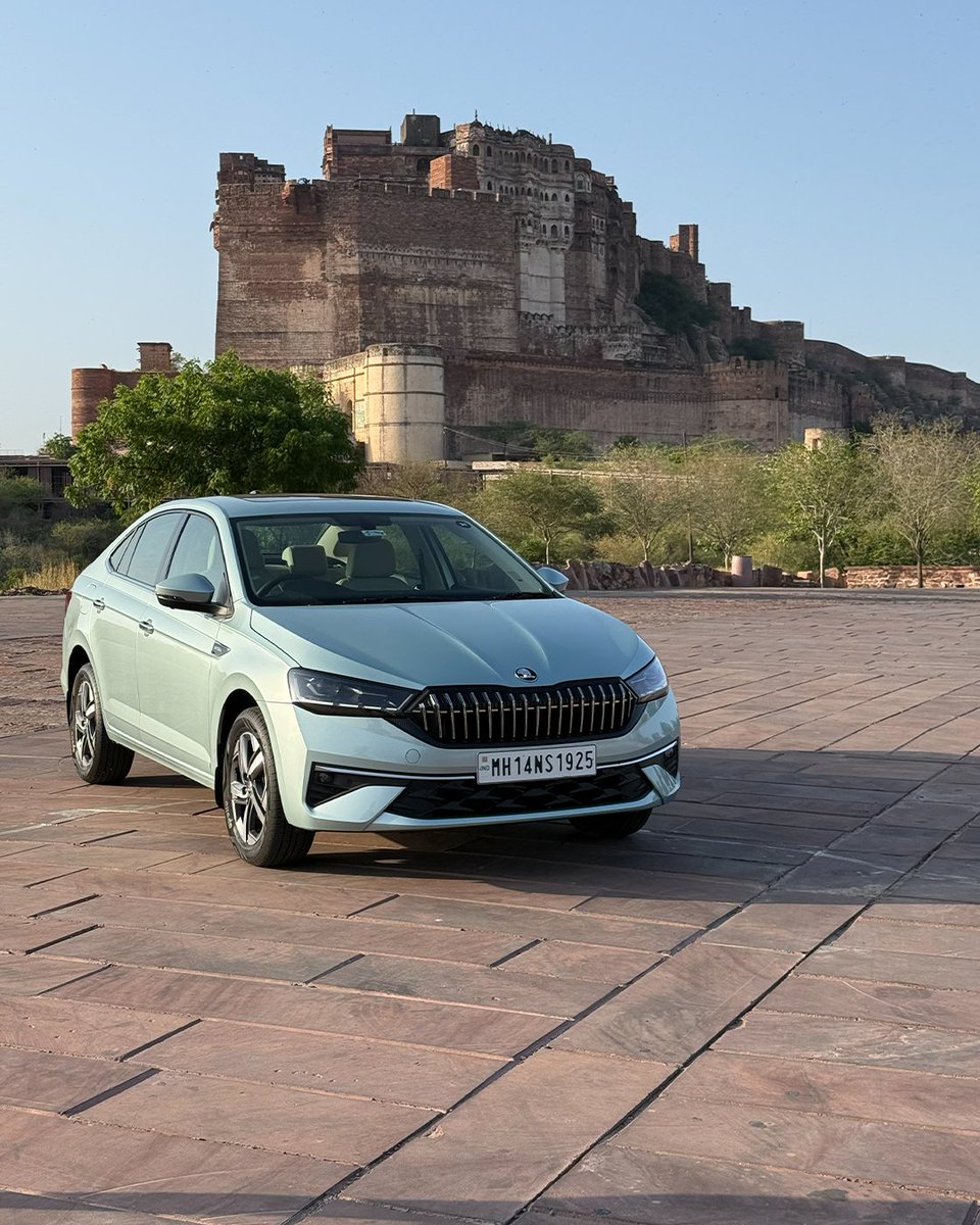 91wheels's tweet photo. 2026 Skoda Slavia, in a closer look. 👀

Updated design, familiar character. Swipe through the image gallery. 

@SkodaIndia 

#SkodaSlavia #SkodaIndia #NewSlavia #Sedan #SkodaCars https://t.co/GfQvli2OxE