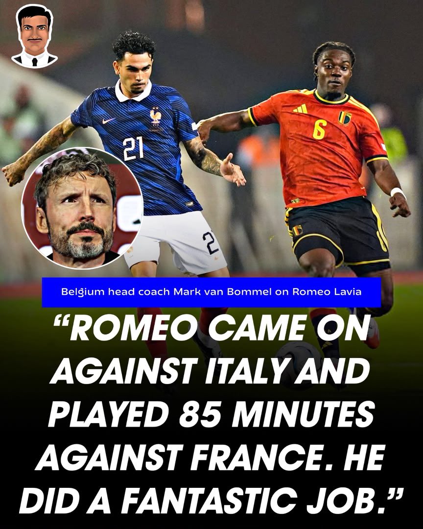 FrankKhalidUK's tweet photo. Belgium head coach talking about Romeo Lavia. https://t.co/rybNJSYbDQ