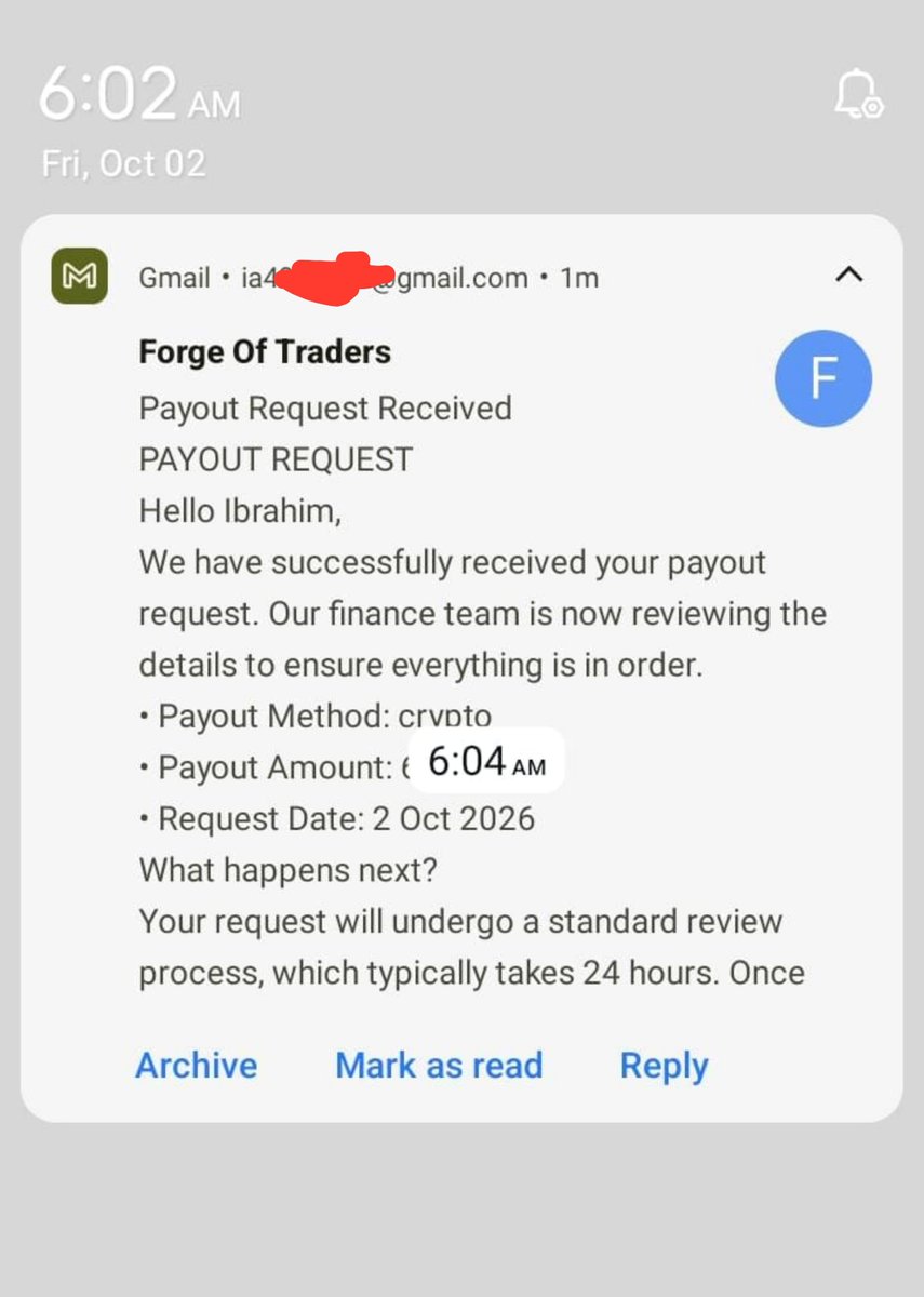 themarketmarker's tweet photo. Payout request submitted. 

I’ve completed my first trading stage with @ForgeOfTraders and have now requested my payout.

So far, I’m happy with the experience and would recommend checking them out if you’re looking for a prop firm to try.

Use my code IBRAHIM35 for 35% OFF 👇

🔗 https://t.co/DfRUoE96Le

@ForgeOfTraders