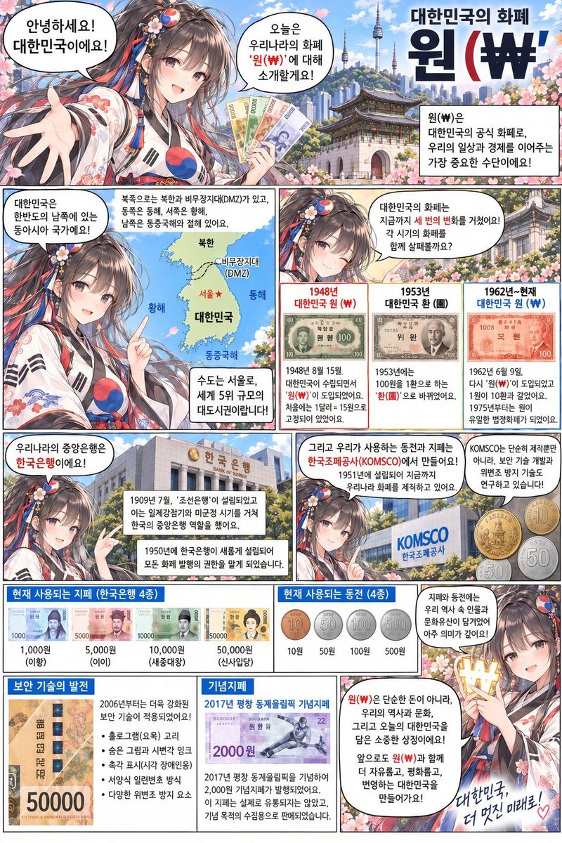 KoreawantFree's tweet photo. 🇰🇷🇹🇼🇯🇵

각국의 화폐 "동아시아편" (1페이지/2페이지)

ℹ️ 위 이미지는 AI(Grok, ChatGPT, Gemini)로 제작 하였습니다!

⚠️ 본 작품에 등장하는 캐릭터의 사상이나 발언은 COUNTRIES의 개인적인 견해와 무관하며, 특정 이념을 옹호하지 않습니다.

#화폐 #통화 https://t.co/ile7TmkOpW