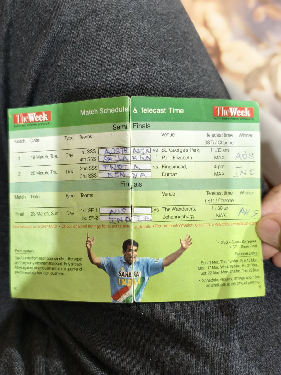 jacklee097's tweet photo. Between 2003 and 2027. Life changed. Love for cricket - Not quite.

#WorldCup2027 #CWC27 
#CricketWorldCup 
#October2 https://t.co/hRsTV9HqOl