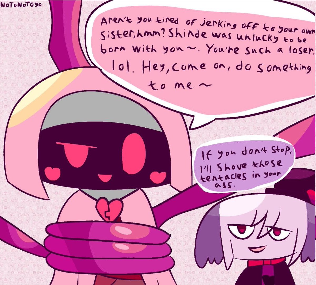 NOTONOTO90's tweet photo. 1 october - bratting (i will draw 3 of those kinks everyday for real)
#PPYfanart https://t.co/PQz53Pq41Q
