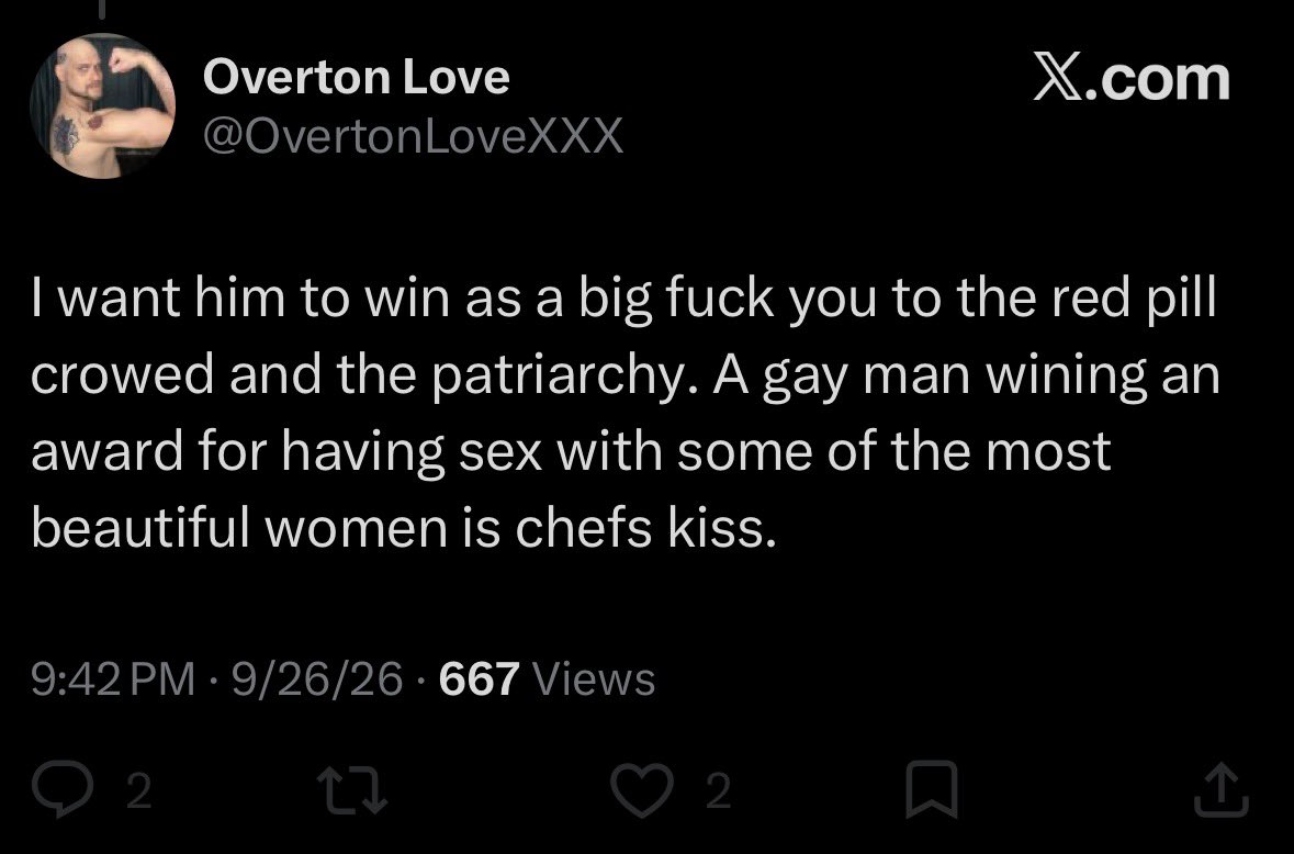 K3rma7a2's tweet photo. ah, yes. because the red pill crowd definitely wouldn’t see it as a “win” for a self-proclaimed “gay” man to have copious amounts of sex with women. zero self-awareness or critical thinking whatsoever https://t.co/XIQK4neKBR