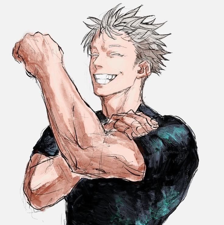 starlessatoru's tweet photo. “where’s your white washed american gojo satoru fan art—“ don’t need it. https://t.co/AMnvn6CLPK