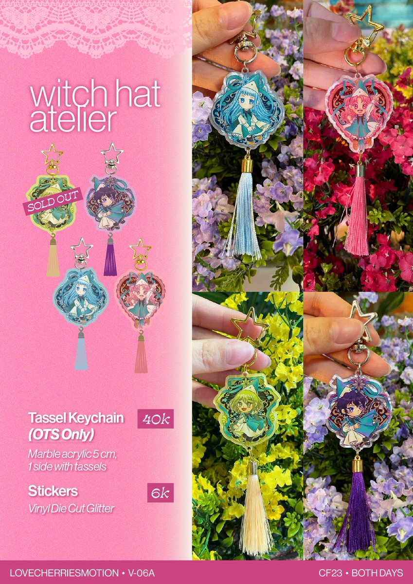 lovecherriesm's tweet photo. [RT+♡ appreciated]

May's #cf23 #comifuro23 PO+mail batch 2 &amp; OTS catalogue

♡ CF23 both days
♡ Table V06-A circle Kandang Kelinci
♡ PO period Oct 2-5

PO link: https://t.co/t9HIjzFOuB

Witch Hat Atelier, Sayonara Lara, Yuri/GL, Alien Stage, One Piece, Hoyoverse, etc

(3/9) https://t.co/GaO0a1l4ls