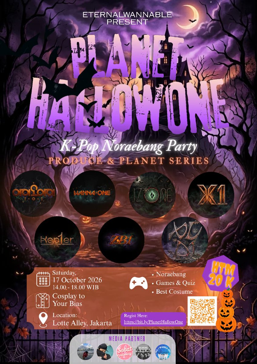 idetrnlwannable's tweet photo. ππ» Calling all Produce & Planet Series stans! π»π
Siap nyanyi, seru-seruan & spooky bareng di PLANET HallowONE? !
π
17 Okt 2026 | 14.00β18.00 WIB
π Lotte Alley, Jakarta
ποΈ HTM 20K
π Cosplay to Your Bias
π Daftar: https://t.co/emb8B0678b
#PLANETHallowONE #EternalWannable https://t.co/GY9oTp8Uz8