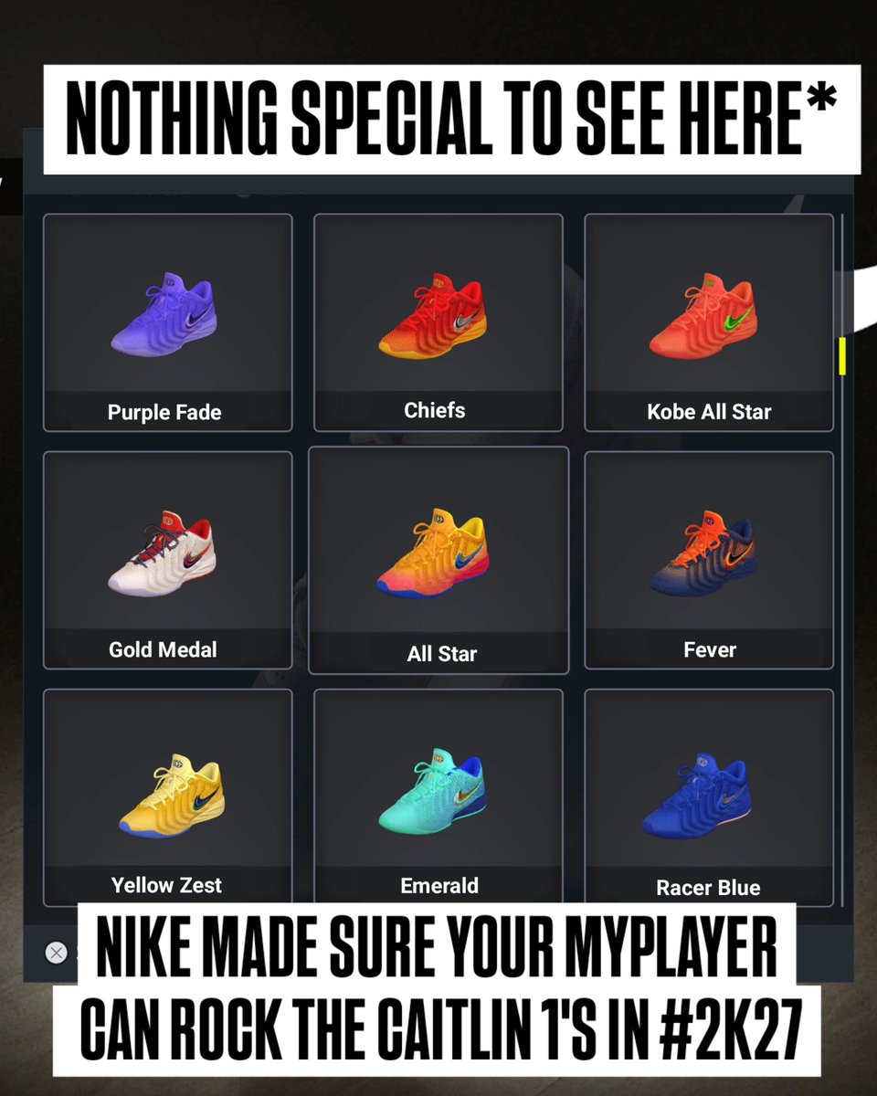 kicksof2k's tweet photo. Caitlin 1s HERE!!!
@CaitlinClark22 @nikebasketball 
@NBA2K @Ronnie2K https://t.co/fq3DEW5TtX