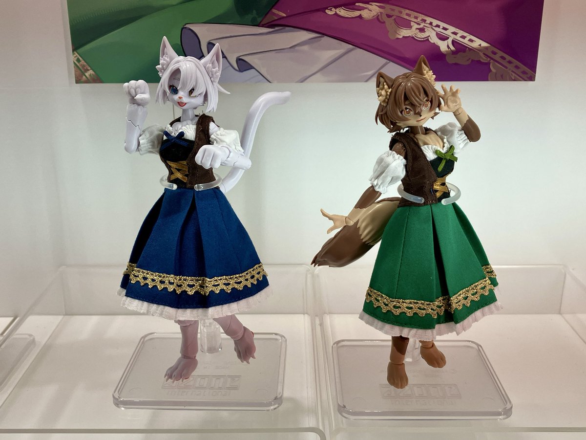 hobby_azone's tweet photo. アゾンインターナショナルでも、こちらのけもプラ衣装の色替えver.を2027年夏に発売予定！全日本模型ホビーショーでサンプルをお披露目しています。

#けもプラ
#azone #アゾン https://t.co/mQp1vn4hL1