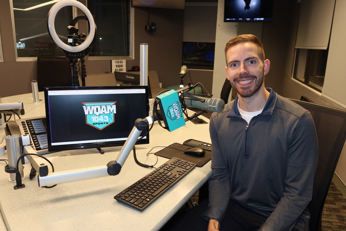 AlexMSolana's tweet photo. Exciting career update: Thrilled to announce that I’ve accepted the position of Assistant Brand Manager at @1043wqam  

WQAM is a pillar of the South Florida sports community, with a legacy I deeply admire and respect. It’s an honor to be part of what comes next! https://t.co/5VOxRWe9Q3