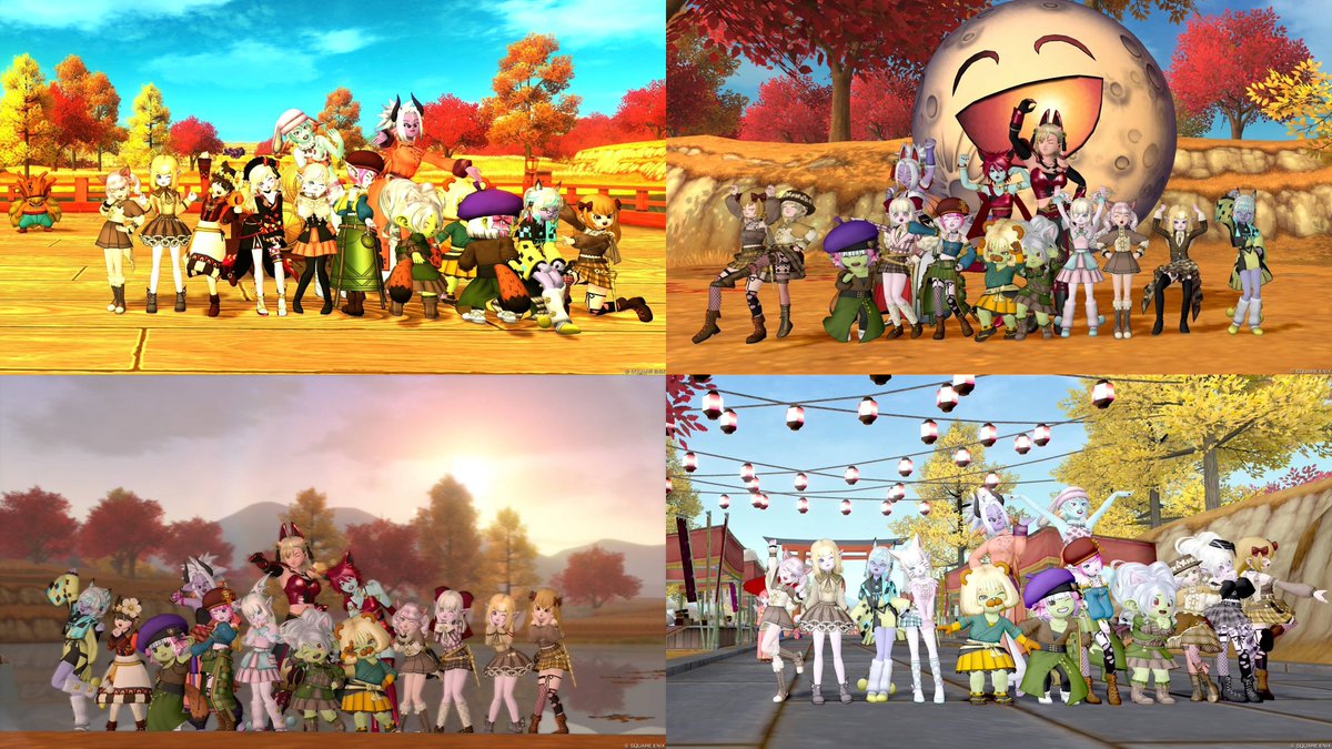 cheri_DQX's tweet photo. 最近のティア活𓍯𓂃 𓈒𓏸 
 秋イベで撮影会したり🍂📸
 ひっそりプレイべに参加したり|• •๑) 
お見送りをしたり……😢 https://t.co/BXQcSJnrgZ