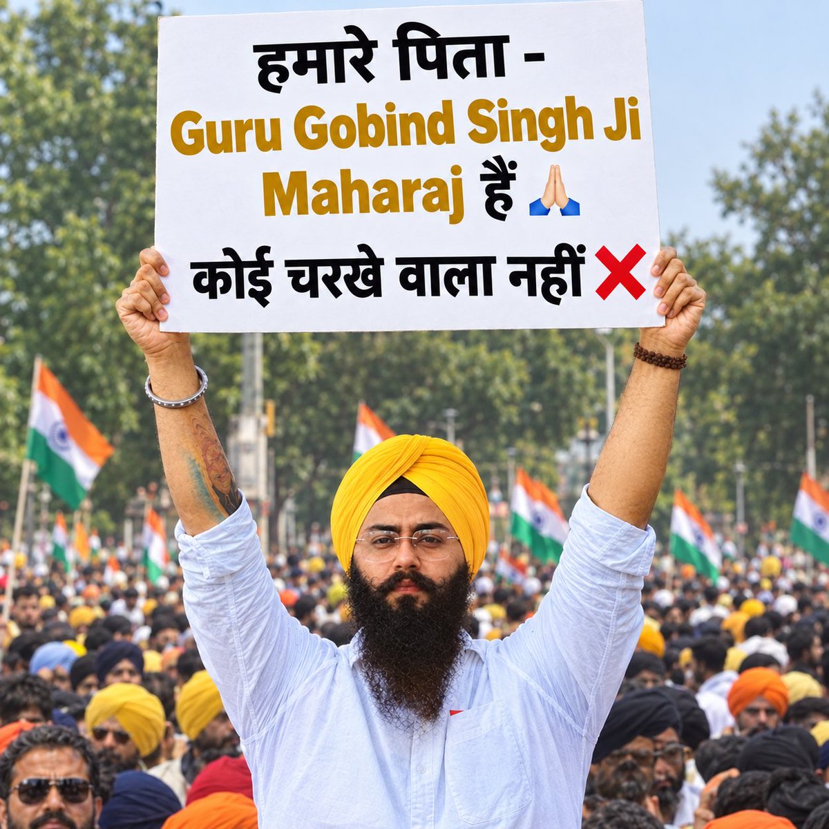activistjyot's tweet photo. हमारे पिता - Guru Gobind Singh Ji Maharaj हैं…🙏🏻

कोई चरखे वाला नहीं  ❌ https://t.co/AazDvwJPgD