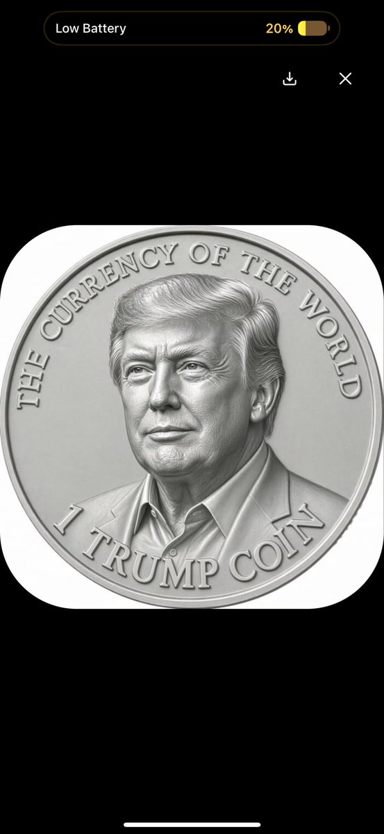atomic2169's tweet photo. @realDonaldTrump they made a coin for you brother https://t.co/L4omoynmWd