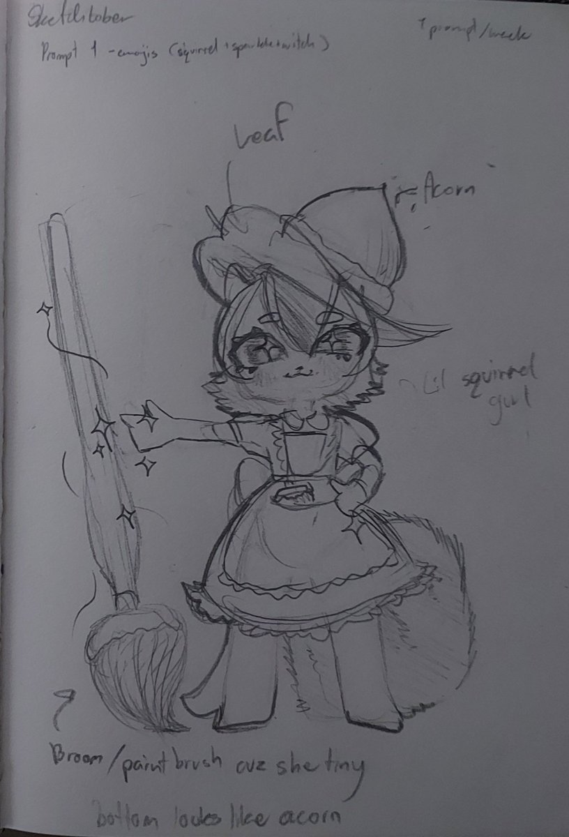 NatR107's tweet photo. Not exactly InkTober but something  similar~ gotta fid some way for me to stay consistent 

#spookymonth #witch #DesignChallenge https://t.co/kcprnk9Xu6
