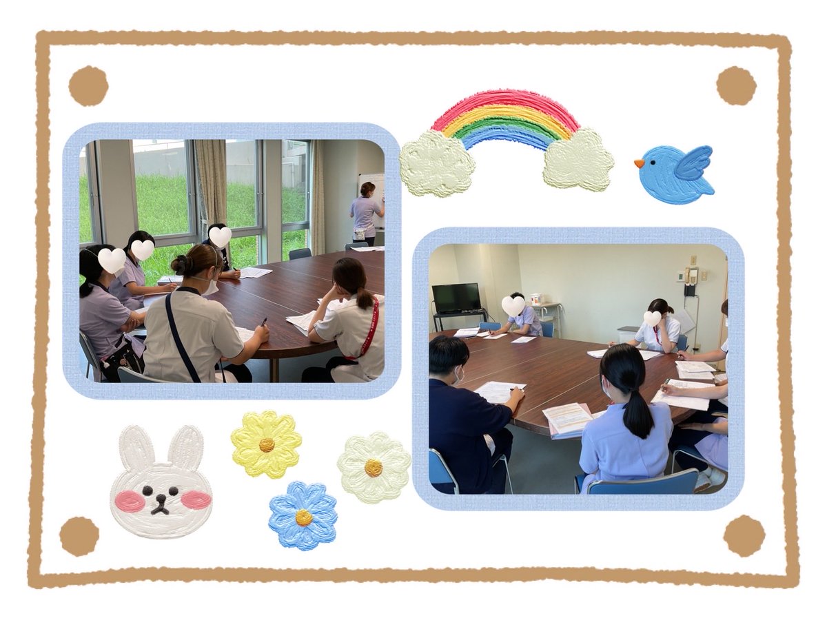 asaihp's tweet photo. ラダーⅠ リーダーシップ研修の様子です😊
新卒で入職された方以外にも中途で入職された方も参加しています🙌
あ��い病院では、研修のバックアップ体制もバッチリとなっています✨

#看護師　#看護師募集 #研修　#中途採用　#新卒 https://t.co/urSTeQl6nz