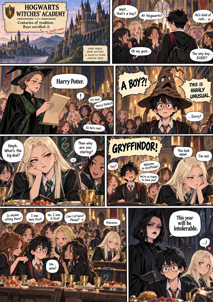 YeongukC's tweet photo. centuries of tradition. zero boys.
then Harry Potter showed up and immediately became everyone’s problem 😭
Malfoy is totally not bothered by this. obviously. 💚
#Malfoid #FemDraco https://t.co/E26lNPaTWD
