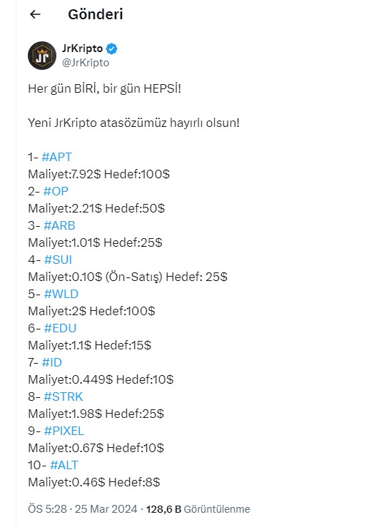 srkn_kbr's tweet photo. @JrKripto Nerde o eski sepetten eser yok şimdi. sadece wld, sui, arb kalmış. bir zamanlar millete aldırdı boğanın yıldızları olacak cart dedi curt dedi. şimdi çoğu değişmiş. https://t.co/zUqM9v8cpC