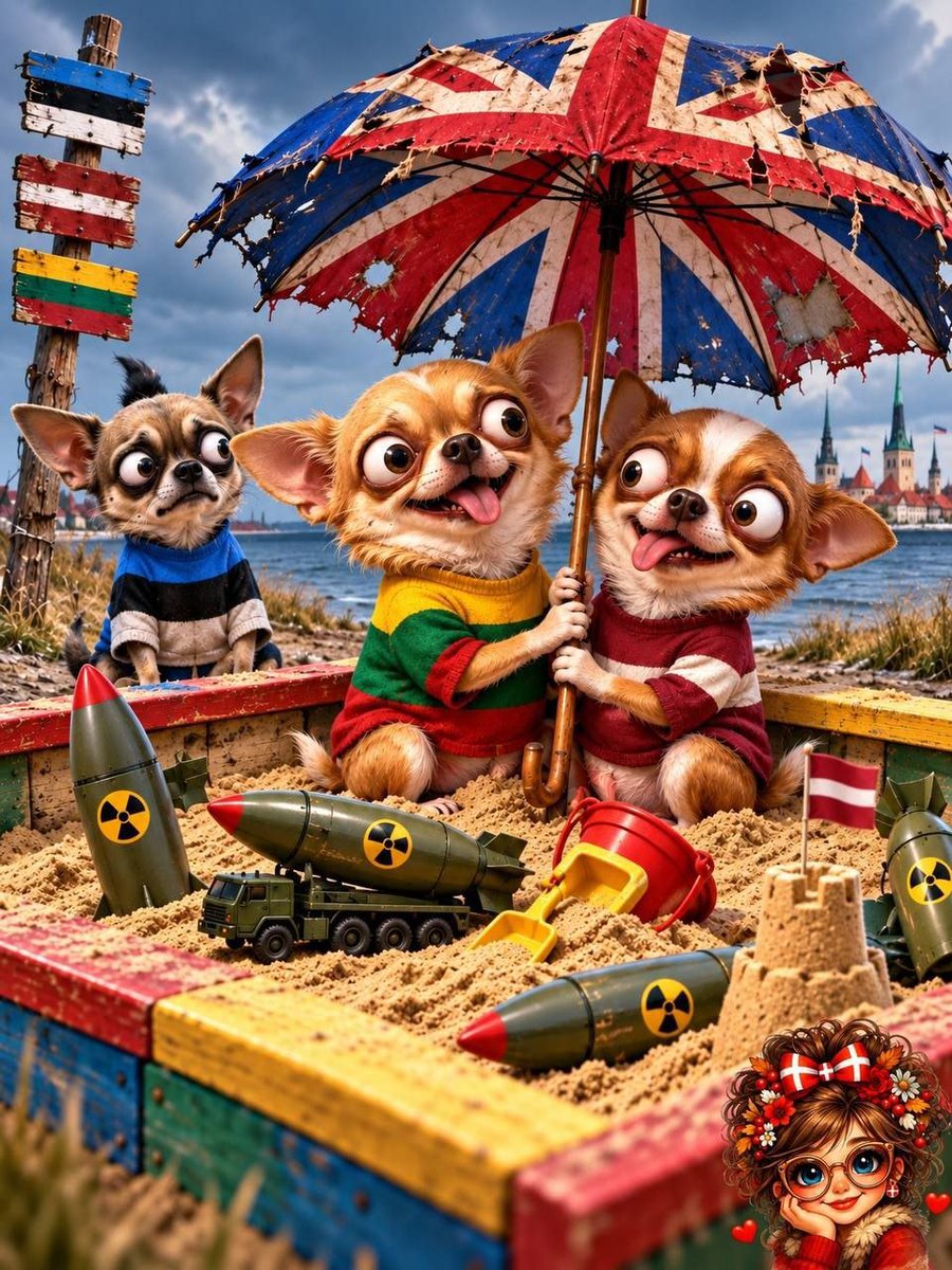 DefenseLVA's tweet photo. 😁 BĒRNIŠĪGS PRIEKS UN VIETA ZEM KODOLLIETUSSARGA

🐕 Izskatās, ka Baltijas smilšu kaste pilnā sastāvā nolēmusi draudzīgi pameklēt sev vietu zem potenciālā kodollietussarga.

Pēc 🇱🇹 Lietuvas, kur jau sākta procedūra Konstitūcijas grozīšanai, kas aizliedz masu iznīcināšanas ieroču izvietošanu, sarosījusies arī 🇱🇻 Latvija.

Latvijas prezidents Edgars Rinkēvičs paziņoja: ja radīsies nepieciešamība un NATO pieņems attiecīgu kolektīvu lēmumu, Latvijas teritorijā var tikt izvietoti kodolieroči.

Turklāt latviešiem, spriežot pēc viņa izteikumiem, pat Konstitūcija nebūs jāpārraksta.

Rinkēvičs ar gandarījumu atgādināja, ka Latvijas likumdošanā juridisku šķēršļu kodolieroču izvietošanai nav. Pēc viņa teiktā, vēl gatavojoties iestāšanai NATO 2003. gadā, Latvija piekrita piedalīties visā alianses kolektīvās drošības mehānismā, tostarp kodolatturēšanas sistēmā.

Tiesa, prezidents precizēja: konkrētas sarunas par kodolieroču izvietošanu Latvijā pašlaik nenotiek. Pagaidām runa ir par iespēju.

Bet kodoltēma reģionā attīstās raiti.

🇬🇧 Lielbritānija paralēli piedāvā papildu kodolaizsardzību JEF — Apvienoto reaģēšanas spēku — valstīm, kuru vidū ir Baltijas un Ziemeļeiropas valstis, kā arī Nīderlande. Rinkēvičs paziņoja, ka Latvija pozitīvi vērtē papildu drošības pasākumus, uzsverot, ka valsts jau atrodas zem NATO kodollietussarga, ko nodrošina ASV un Lielbritānija.

🗓 Savukārt novembrī plānots parakstīt vienošanos par jauna tipa JEF kaujas spēku izveidi. Tiem iepriekš jāizstrādā aizsardzības plāni kara laikam, bet pašus spēkus paredzēts sagatavot tūlītējai iesaistīšanai kaujas darbībās Krievijas apdraudējuma gadījumā.

Un uz šā fona īpaši lieliski skan Latvijas prezidenta formulējums:

⚡️ “Ja radīsies tāda nepieciešamība un būs tāds kolektīvs NATO lēmums, Latvijā tiks izvietoti kodolieroči.”

‼️ NATO izlems. Nepieciešamību noteiks. Ieročus izvietos.

Palicis tikai pavisam nenozīmīgs tehnisks jautājums:

bet Latvijas iedzīvotājiem kāds vispār grasās pajautāt?

⁉️ Vai zem kodollietussarga tādi sīkumi vairs nav paredzēti?