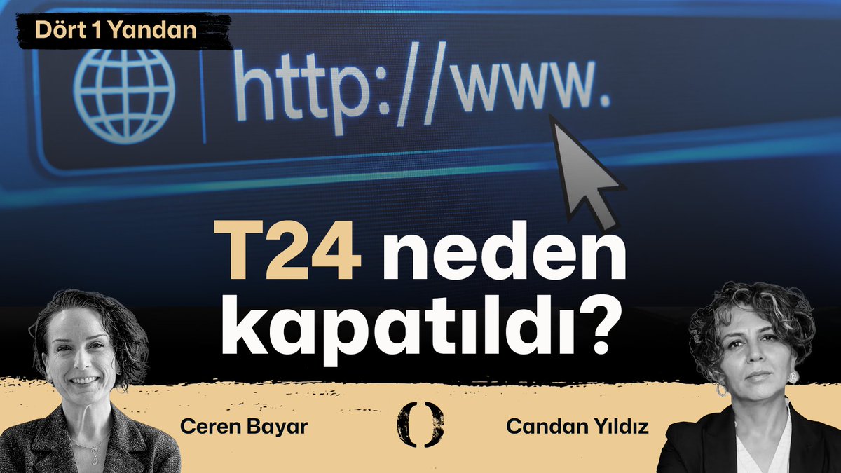 SpotBasin's tweet photo. T24’ün internet sitesi ve sosyal medya hesapları neden erişime engellendi? 118 içerik üzerinden alınan karar bağımsız yayıncılığı nasıl etkiliyor?

T24 Sorumlu Yazı İşleri Müdürü @candanyildizz, @crnbyr'ın sorularını yanıtlıyor.

#Dört1Yandan | 10.30👇
https://t.co/nfB1l9H7n9 https://t.co/6eCkvAKbxk