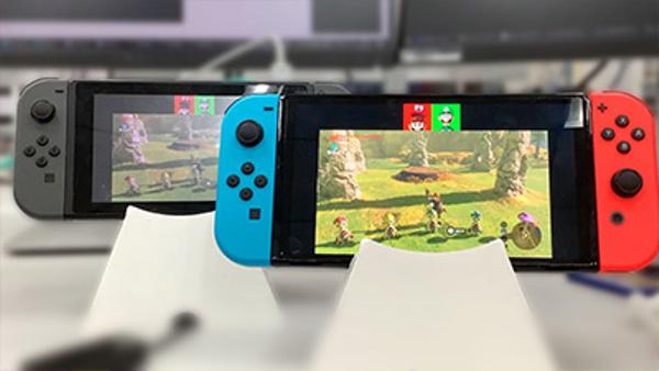 GoNintendoTweet's tweet photo. Nintendo built a special Switch prototype to test GameChat for Switch 2 https://t.co/pFQGiHpMED https://t.co/3ZSbjvobtj