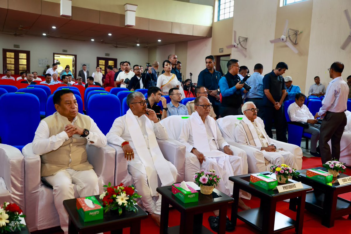 YKhemchandSingh's tweet photo. Paid homage and offered floral tributes to the statue of Mahatma Gandhi at the Gandhi Memorial Hall, Imphal, today on the occasion of National Cleanliness Day / Swachh Bharat Diwas, commemorating the birth anniversary of the Father of the Nation, Mahatma Gandhi. The solemn observance was held in the gracious presence of the Hon'ble Governor of Manipur, Shri Ajay Kumar Bhalla.

On his birth anniversary, let us remember his timeless ideals of truth, non-violence and selfless service and dedicate ourselves to the cause of nation-building. Let us all pledge to keep our surroundings clean and to make cleanliness a way of life.

Let us reaffirm our commitment to realize his dream of a clean, self-reliant India. Mahatma Gandhi's life and message continue to inspire us to work for peace, harmony and unity. The observance was also attended by Hon'ble Ministers, Hon'ble MLAs, senior civil and police officials and the public.

I urge everyone to actively participate in the Swachh Bharat Mission and contribute towards building a cleaner and healthier Manipur.