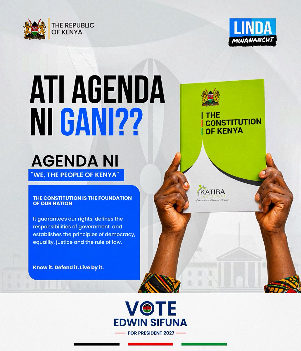 AleeHusssein's tweet photo. @edwinsifuna Tukiongelea Agenda wanakasirika juu wanaiba na Constitution inawamulika! https://t.co/tWqnv3NlaC