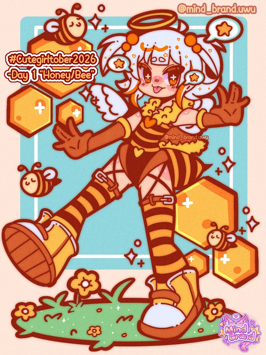 Mind_Brand_uwu's tweet photo. โจ #Cutegirltober2026 by: @_oceaninspace โจ
๐โจ Day: 1 "honey/bee" โจ๐
#originalchacter
#October_girl https://t.co/Ex6dMYWzSp