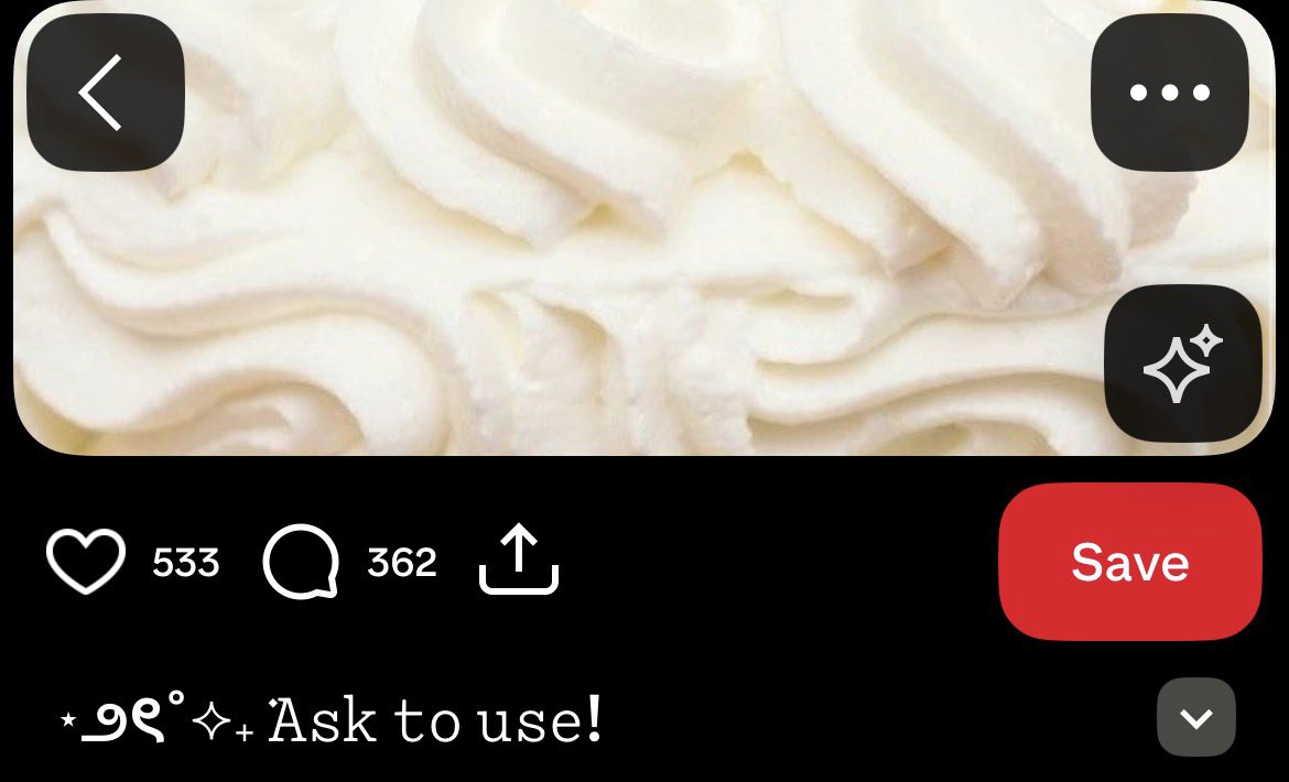 willeatdeaddove's tweet photo. i hate when people on pinterest put “ask to use!!!1!11!” on shit like this. Motherfucker its a cropped photo of whipped cream https://t.co/FTYdfuarPG