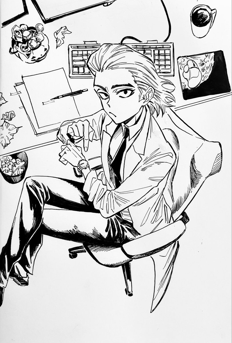 8kgn8a's tweet photo. 「僕の時計は君のそれより、随分と早く進むらしいな？」 https://t.co/tq0kHo5kaT