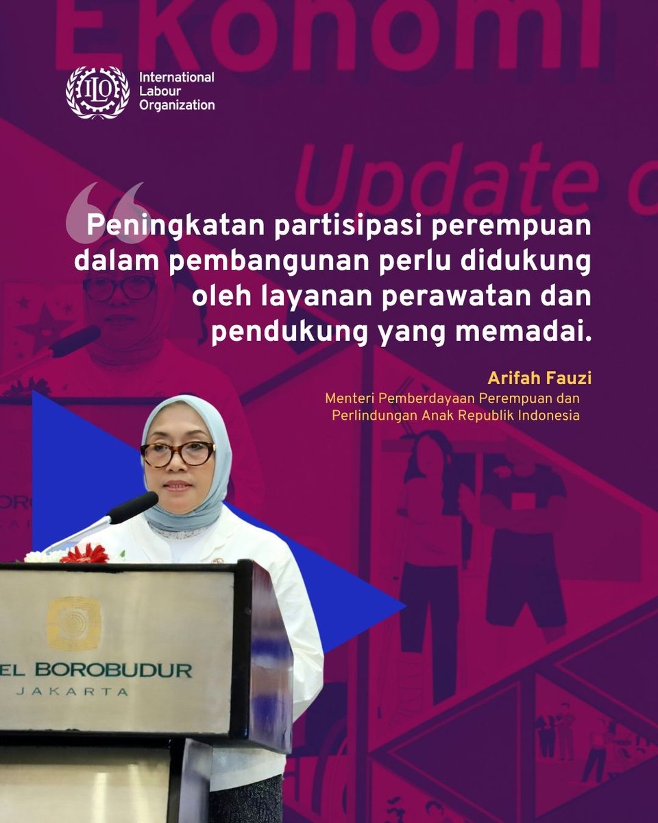 IndonesiaILO's tweet photo. Indonesia perbarui Peta Jalan Ekonomi Perawatan untuk dukung partisipasi perempuan dan pekerjaan layak 🙌👩

Dengan dukungan ILO, 🇮🇩 memutakhirkan Peta Jalan #CareEconomy guna memperkuat layanan perawatan dan meningkatkan partisipasi perempuan di pasar kerja. https://t.co/VdnoVbiIry