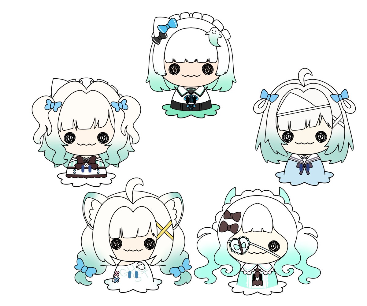 LunaNoctuArts's tweet photo. BOO! (if you notice there are 2 new mints here)
I thought to celebrate mint and on her birthday (cutting it close) i would make mimikyuus of her to spoil her

I'm trying something new to making these a limited time thing for preorders (at a cheaper price) so i can make as many as I am able. If we sell 50 of each BEFORE November, the mints will be able to ship out by or before christmas

This is a test run, if it works I'll do this method from now on

Yes, I made 5 different designs, mainly because if I set up my website right, it will give you free shipping if you get all 5 (if you don't let me know so I will fix it on my end)

Manufacturer is on break until the 7th, so price will go up after that

#Fantography