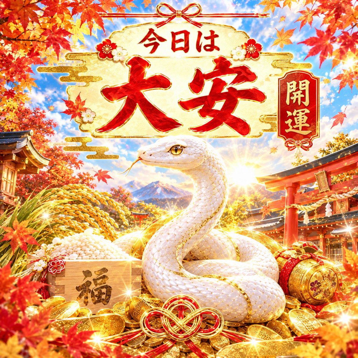 snake_uranai's tweet photo. おはようございます🐍
アジア大会サッカー男子、日本がPK戦を制し決勝へ⚽

今日は大安✨
「大いに安し」と書き
何事にも吉とされる一日です🐍

粘り強く戦う姿にあやかって
気になっていたことを
一歩進めてみませんか🌱

#アジア大会 #大安 #開運 #占い https://t.co/9lI9fw85kN