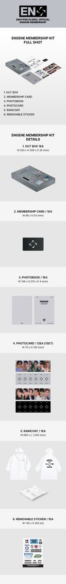temankonserkamy's tweet photo. Open Sharing membership Enhypen (New Logo)

⚙️Out box + Photobook 100k
⚙️ Membership card + Removable sticker 50k
⚙️ Raincoat 100k
⚙️ Photocard (set isi 2)
Jungwon : 65k
Jay : 65k
Jake : 65k
Sunghoon : 65k
Sunoo : 65k
Ni-ki : 65k

Wts open sharing membership kit Enhypen new logo https://t.co/m7S4ZlhdWB