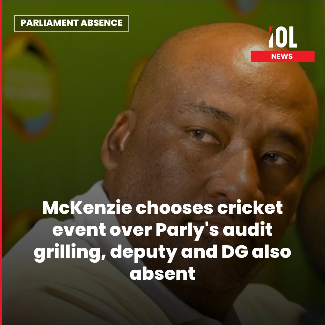 IOL's tweet photo. Sport, arts and culture Minister Gayton McKenzie was nowhere to be seen when the Auditor-General told Parliament on Thursday that his department was not keeping proper track of the money it hands out, with fraud confirmed in some cases.
Read on https://t.co/GRyH5kPdNo
#news #AuditSnub #ParliamentAbsence #CricketEvent #GaytonMcKenzie