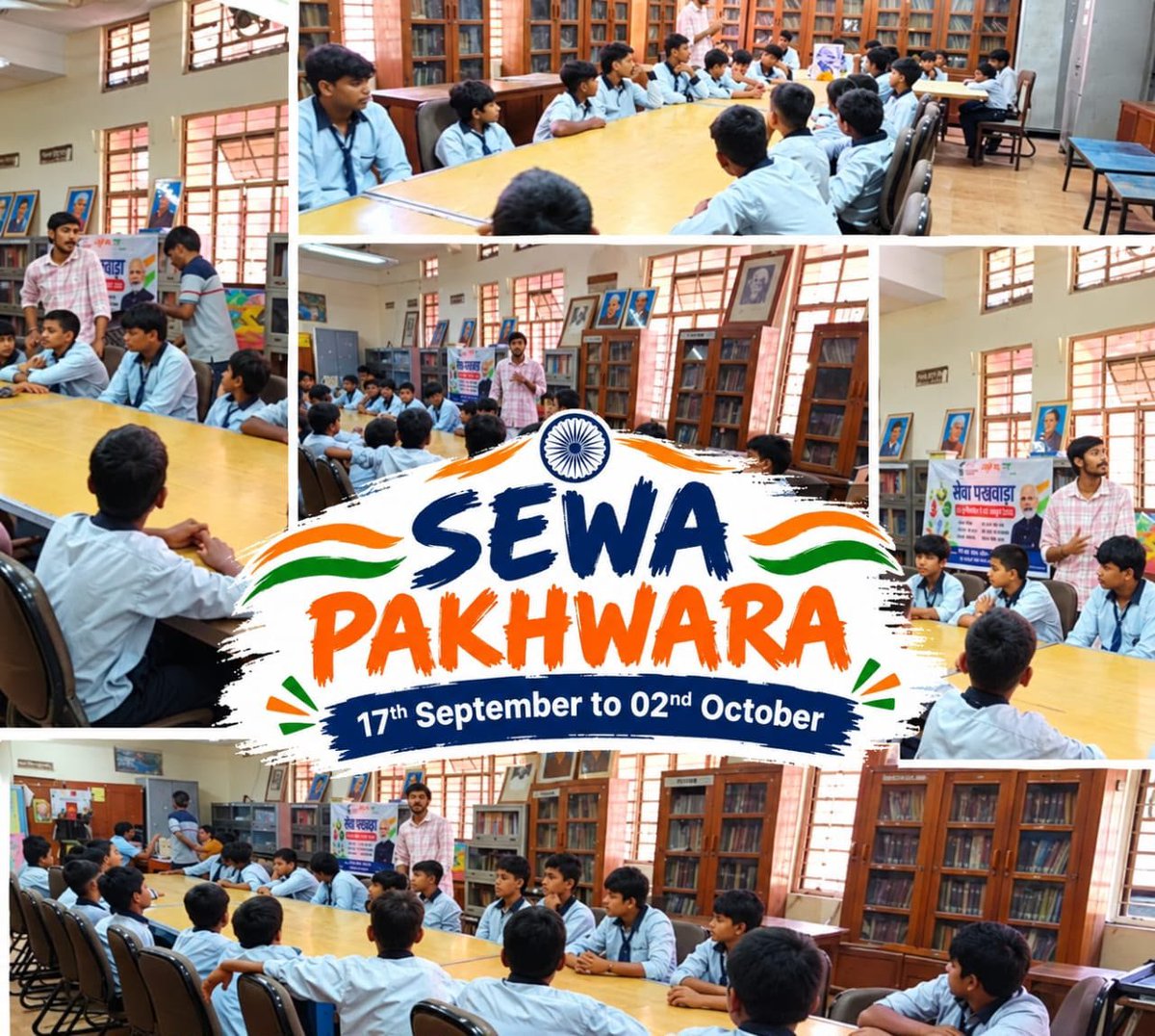 mybharatsd's tweet photo. Celebrating Sewa Pakhwara 17 September – 2 October through student engagement, awareness, and community service. Together, let's build a stronger and more resilient India. 🇮🇳
#SewaPakhwara #MyBharat #NationBuilding #myas #ViksitBharat #SwachhBharat https://t.co/fi1hpx7lm5