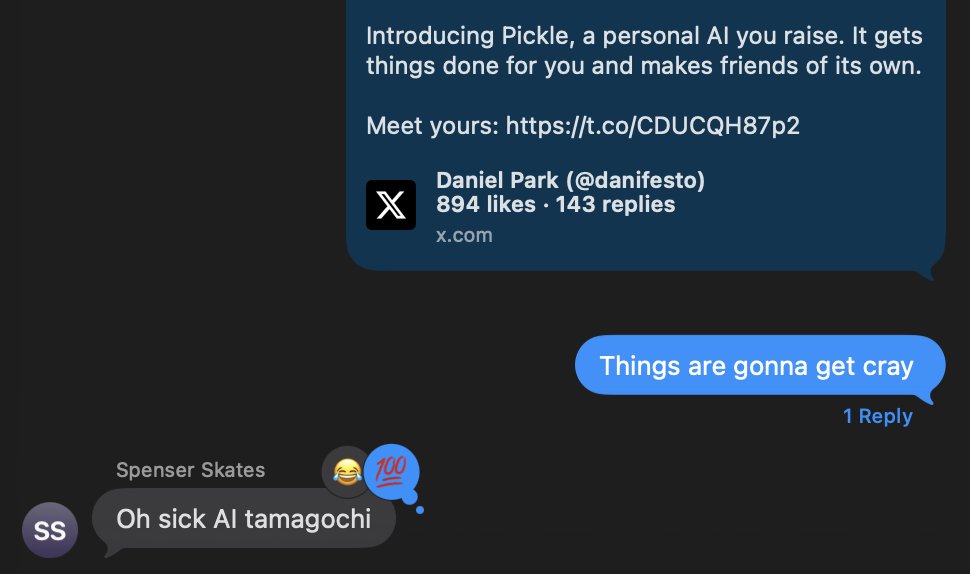 angela_ferrante's tweet photo. Tamagochi meets Dot meets... spawning a human? @danifesto @spenserskates https://t.co/FE9HViXSOY