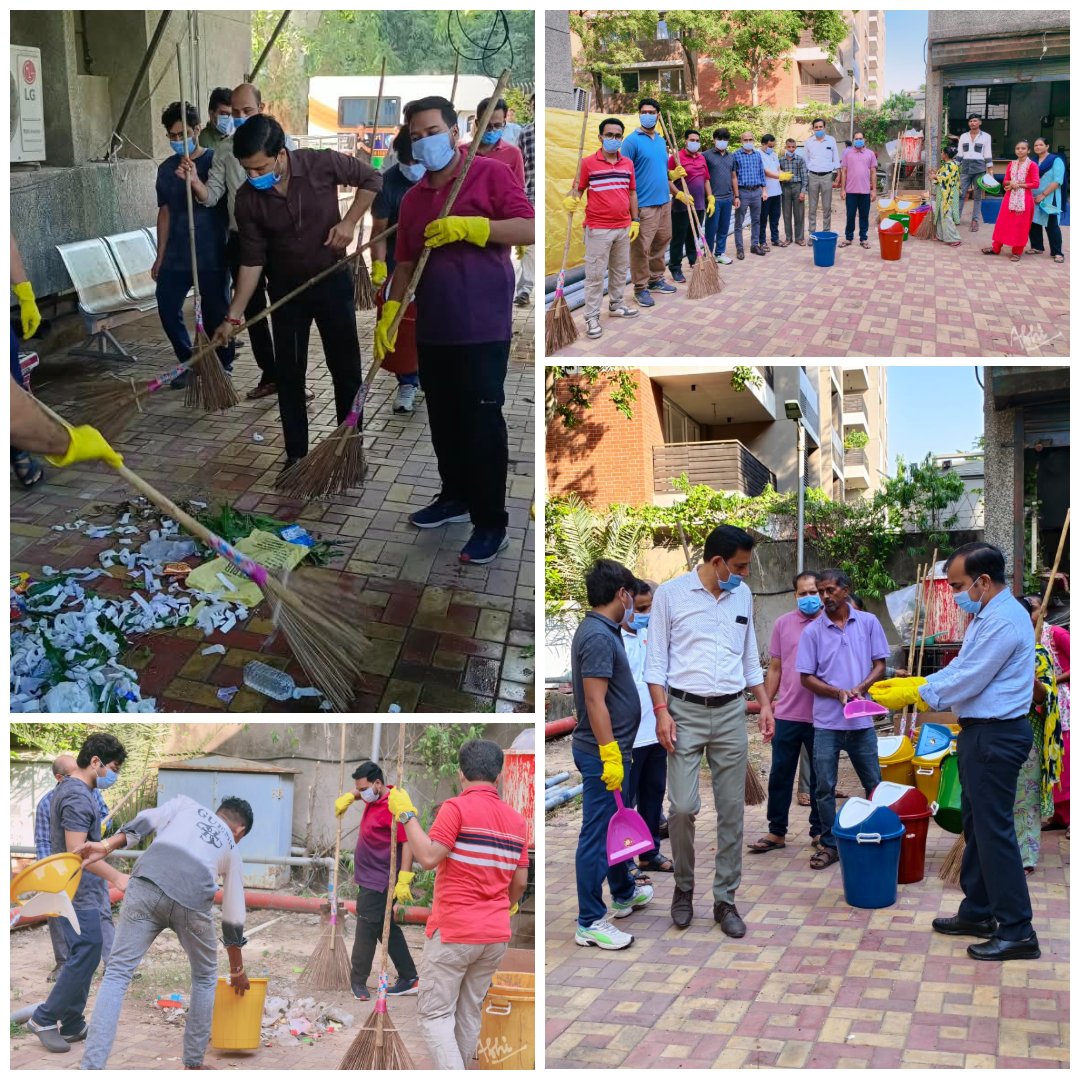 rpoahmedabad's tweet photo. ‘ स्वच्छता ही सेवा ‘ अभियान 2026 के अंतर्गत “एक दिन, एक घंटा, एक साथ” श्रमदान कार्यक्रम के तहत क्षेत्रीय पासपोर्ट कार्यालय, अहमदाबाद के अधिकारियों/कर्मचारियों ने उत्साहपूर्वक भाग लिया और कार्यालय एवं आवासीय परिसर की सफाई में श्रमदान किया। 
#SHS2026 #SwachhataHiSeva2026
@SwachhBharatGov
@SwachhBharat
@MoHUA_India
@MoJSDDWS
@PMOIndia
@passportsevamea
@MEAIndia