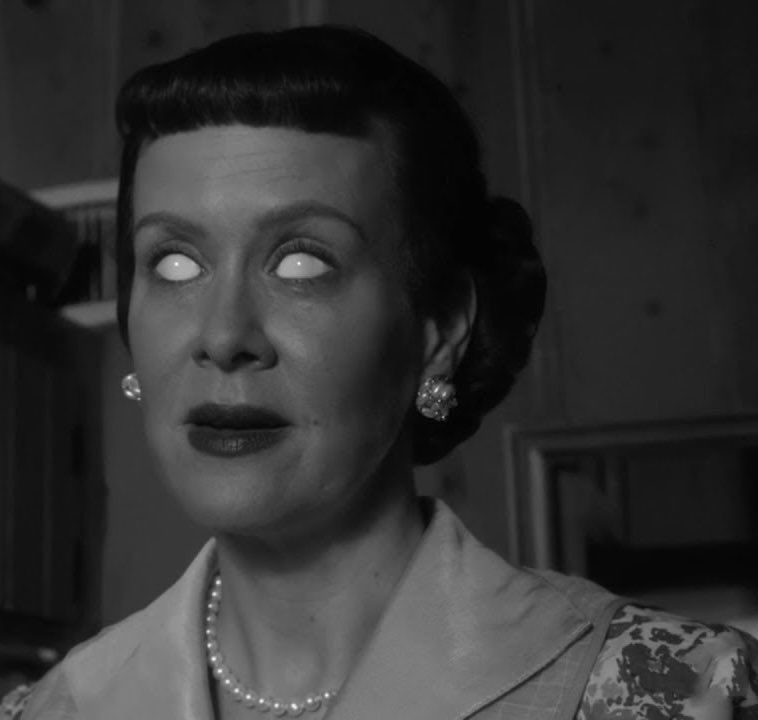 Megalopolisian's tweet photo. so… were their souls like devoured or are they just re-dead and now Sally is free to go to Hell, Mamie can go wherever she’s going and Karen can go to Heaven? 😭 #AHS13 https://t.co/CHgg473HH4