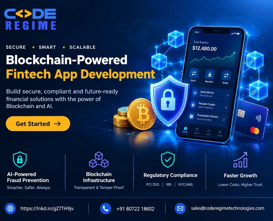 RegimeCode's tweet photo. Is your fintech app built to withstand modern threats? Want to build bank-grade fintech software? Read our guide: https://t.co/41fOq35OC8

📲 +91 80722 18602
📧 sales@coderegimetechnologies.com
#Fintech #FintechSecurity #Cybersecurity #FinancialServices #AI #BlockchaininFintech https://t.co/bbpqqBpp33