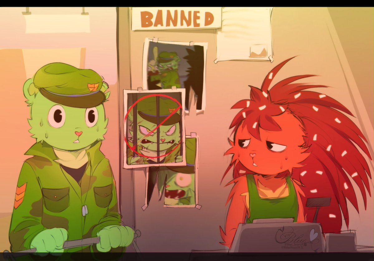 BblueHeart18's tweet photo. this guy again  #htf #happytreefriends #flippy #flaky https://t.co/0hC6wFGAcj