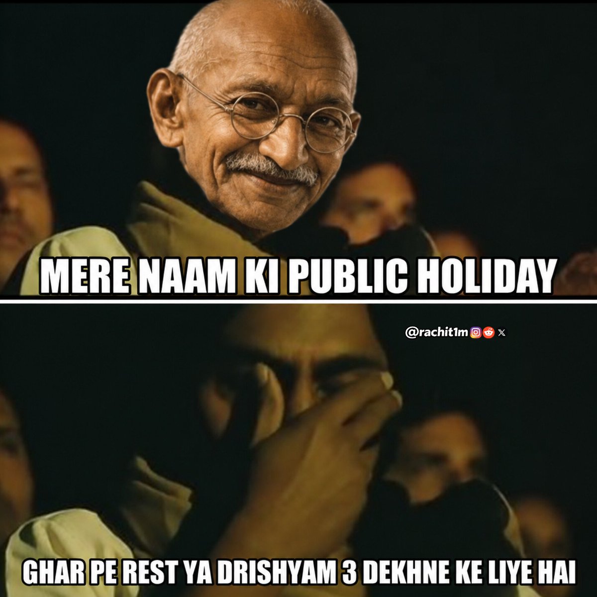 rachit1m's tweet photo. Sorry Gandhiji 😭
#GandhiJayanti https://t.co/lNi2Ni2xpX
