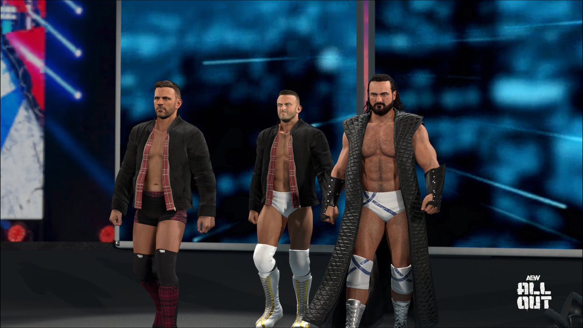 Gambadeboi's tweet photo. The British Invasion is coming for the Trio title belts.
Nigel McGuiness, Nick Aldis and Drew McIntyre are now together in #wwe2k26 MyUniverse mode 🇬🇧

Nigel CAW + All Out arena by @Valoween https://t.co/TwBhD5rtyA