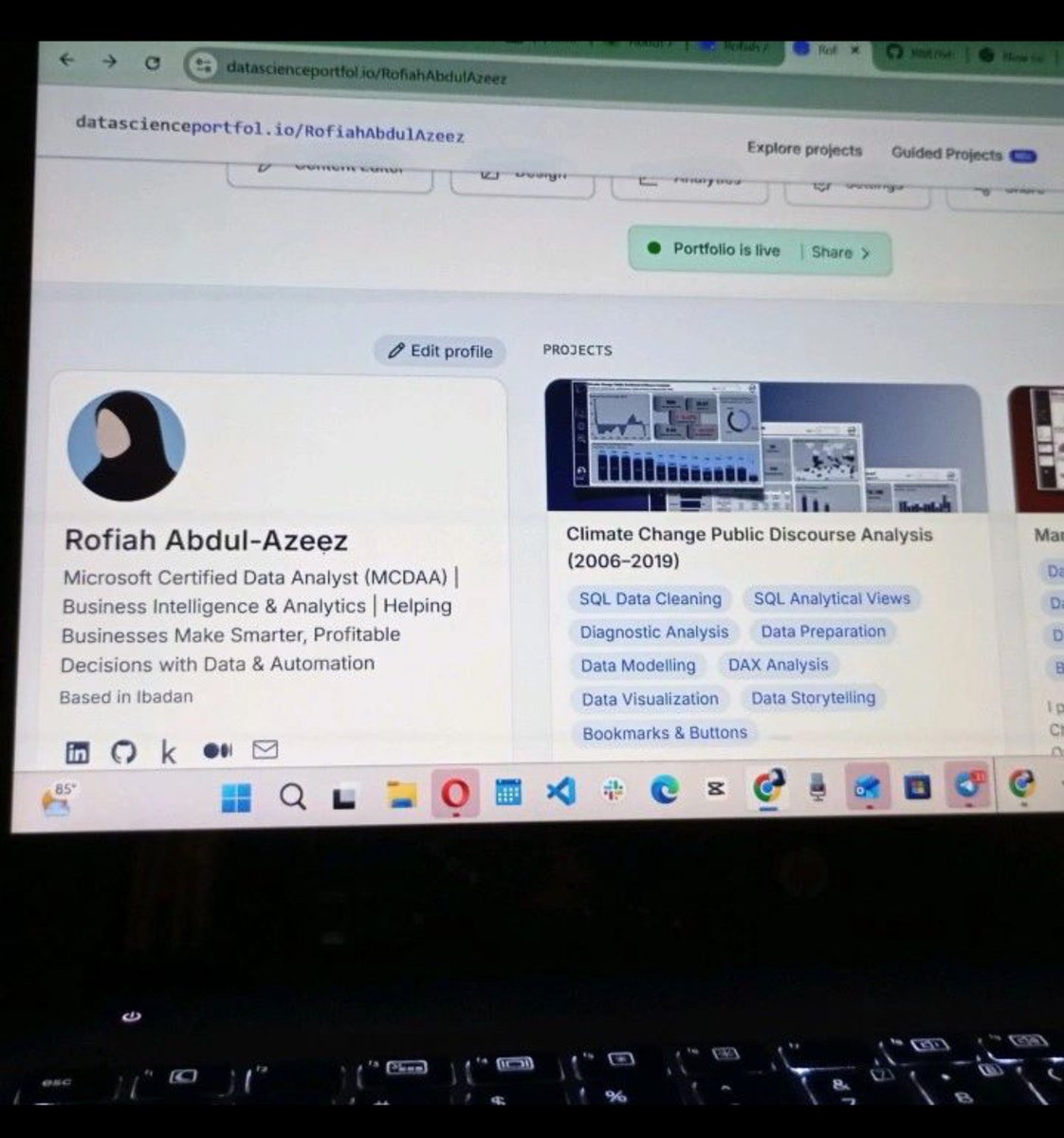 techiehub_28's tweet photo. One mistake I made when I started learning data analytics was not building my portfolio early enough. 🥲

I kept learning and practising, but I didn’t start showcasing my work early.

If you’re learning data analytics, don’t wait until you’re job hunting.

Here are 5 free tools/sites you can explore:👇

1️⃣ Data Science Portfolio: https://t.co/0RbWPyVnuG

2️⃣ Linktree: https://t.co/uvDnyOQfny

3️⃣ Strikingly: https://t.co/GreXZZqozX

4️⃣ GitHub: https://t.co/TqpXM3gqZE

5️⃣ Google Sites: https://t.co/OKf6ddrXsa

You don’t need a perfect portfolio to start. Start with what you have, add your projects, and improve it as you grow.

Haven’t built your portfolio yet? Start building early! 

Which platform are you currently using for your portfolio?

#DataAnalytics #DataAnalyst #DataAnalyticsPortfolio #LearnDataAnalytics #TechTwitter