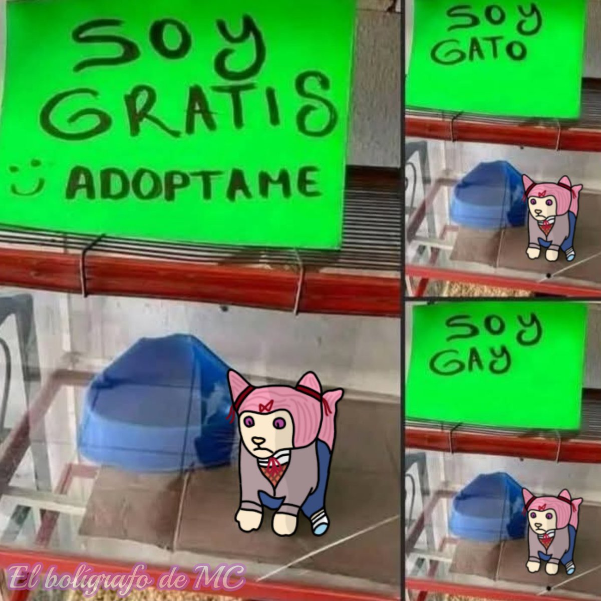 ElBoligrafoDeMC's tweet photo. Nyatsuki...

#DDLC #Memes #DokiDokiLiteratureClub https://t.co/GJfranEb9N