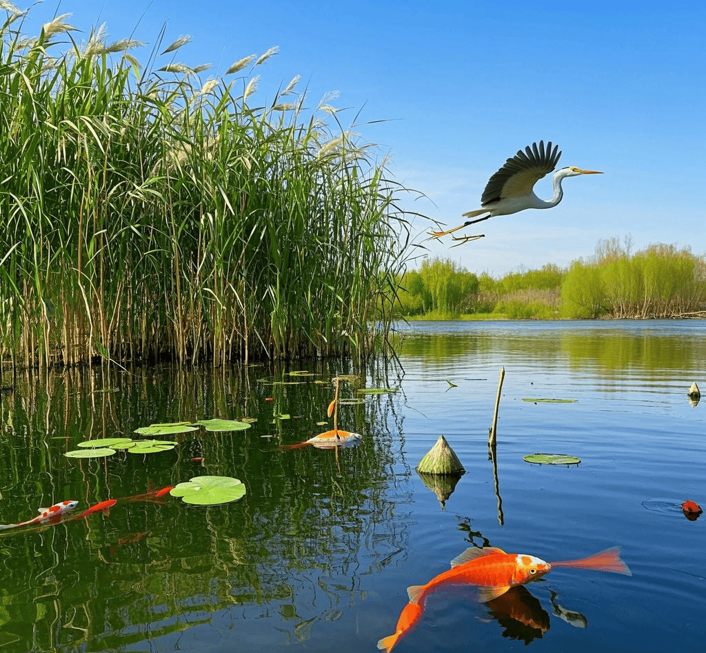 rober_brig__edb's tweet photo. "Just spent the whole morning by the reed pond—what a charming morning!"， https://t.co/GrQZjW8DLJ