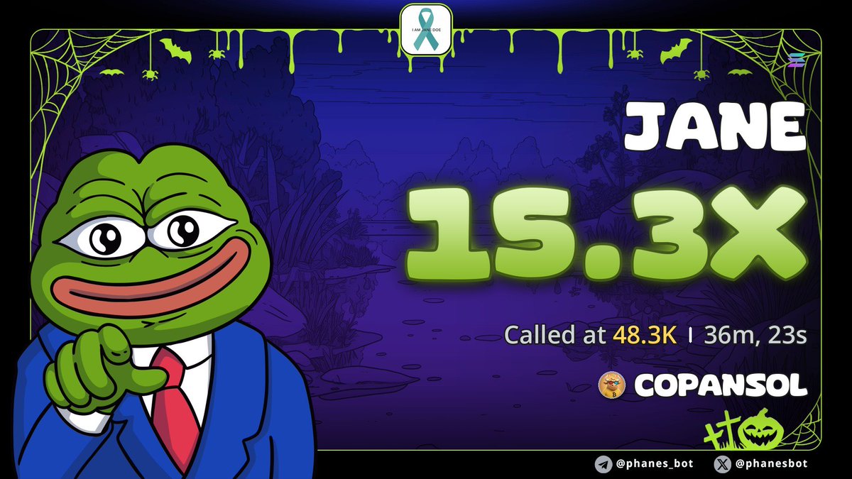 COPANSOL's tweet photo. 15x gain up on $JANE
CA:

Fn9yPE7piEUxFn78HuBrSL2yk5goD4mu6dtwz6k2pump

#Sol https://t.co/3GaWO8WPH3