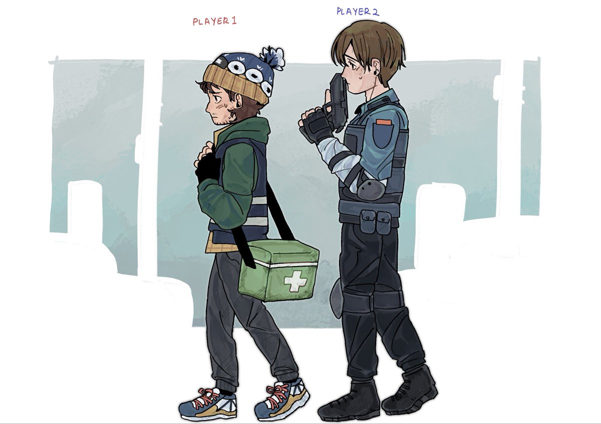 erinntsu's tweet photo. Playable concept as Bryan and Leon #ResidentEvil https://t.co/cwme89sH1a