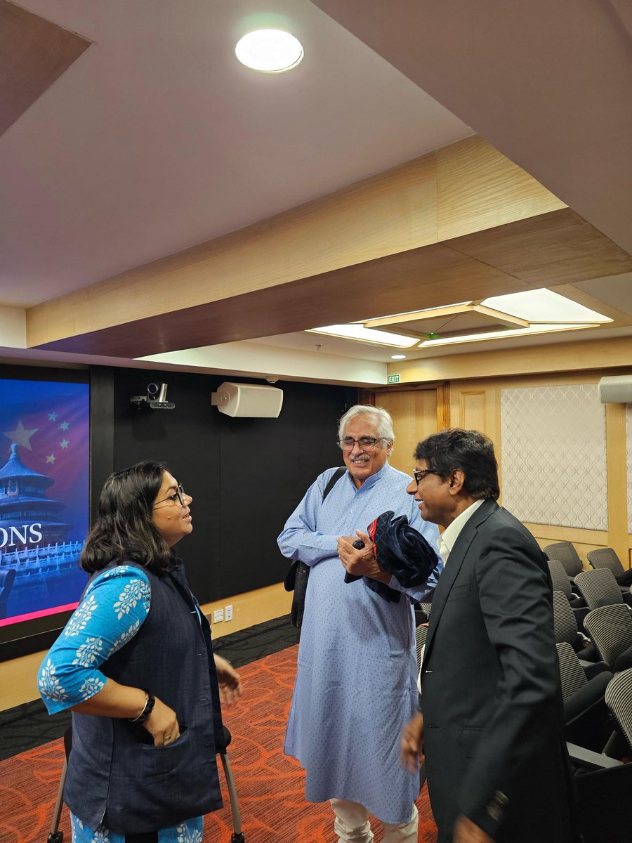 Sriparnapathak's tweet photo. It was a privilege to take part in a closed-door roundtable convened yesterday by the Motwani Jadeja Institute for American Studies of O.P. Jindal Global University (JGU), on the recent meeting between President Xi Jinping and President Donald Trump and its implications for Asia.

The Washington summit produced a short extension of the economic truce, limited commercial understandings, and new working channels on artificial intelligence and crisis communication. It did not settle the structural questions that shape the regional order: Taiwan, technology controls, critical minerals, or maritime coercion in the East and South China Seas.

For Asia, the immediate effect is a pause rather than a settlement. A temporary easing of great-power friction can cushion supply chains and lower the risk of miscalculation. It does not reduce the need for partners to read both capitals carefully, diversify dependencies, and keep their own strategic space intact.

Grateful to colleagues at the MJIAS, and to external participants for a focused and substantive discussion. Formats of this kind remain essential if scholarship is to stay ahead of the next round of summitry, including the meetings expected at APEC and the G20.

@mjias_jgu @JindalGlobalUNI @MohanCRaja @AmbMoKumar @kalpitm @hasijanamrata @Sri_Kondapalli @BajpaiKanti @ashokkkantha