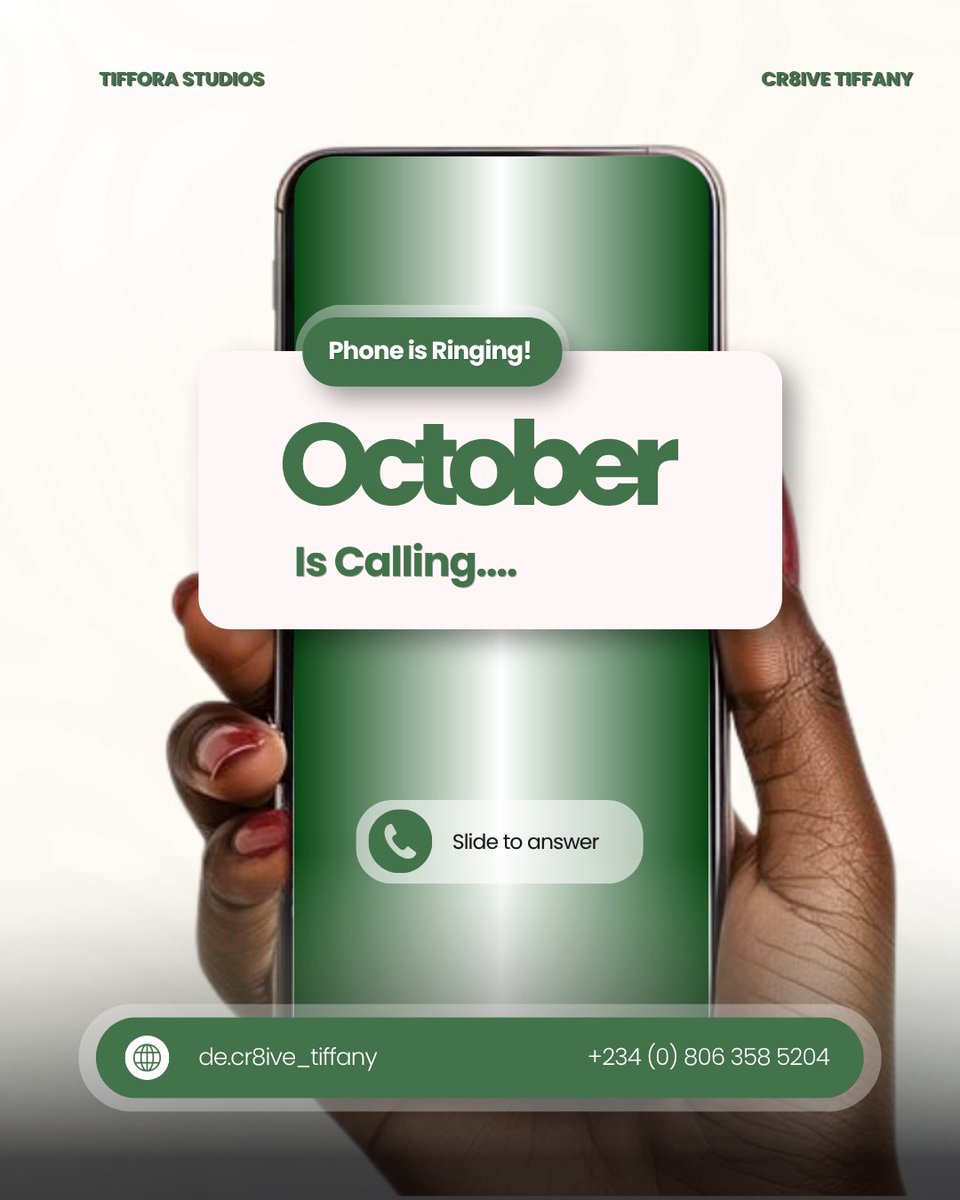 Cre8iveTiffany's tweet photo. Happy Independence Day Nigeria and Happy New Month
#Cr8iveTiffany #graphicdesigners #October1st #IndependenceDayNigeria https://t.co/ABPP0BieOY