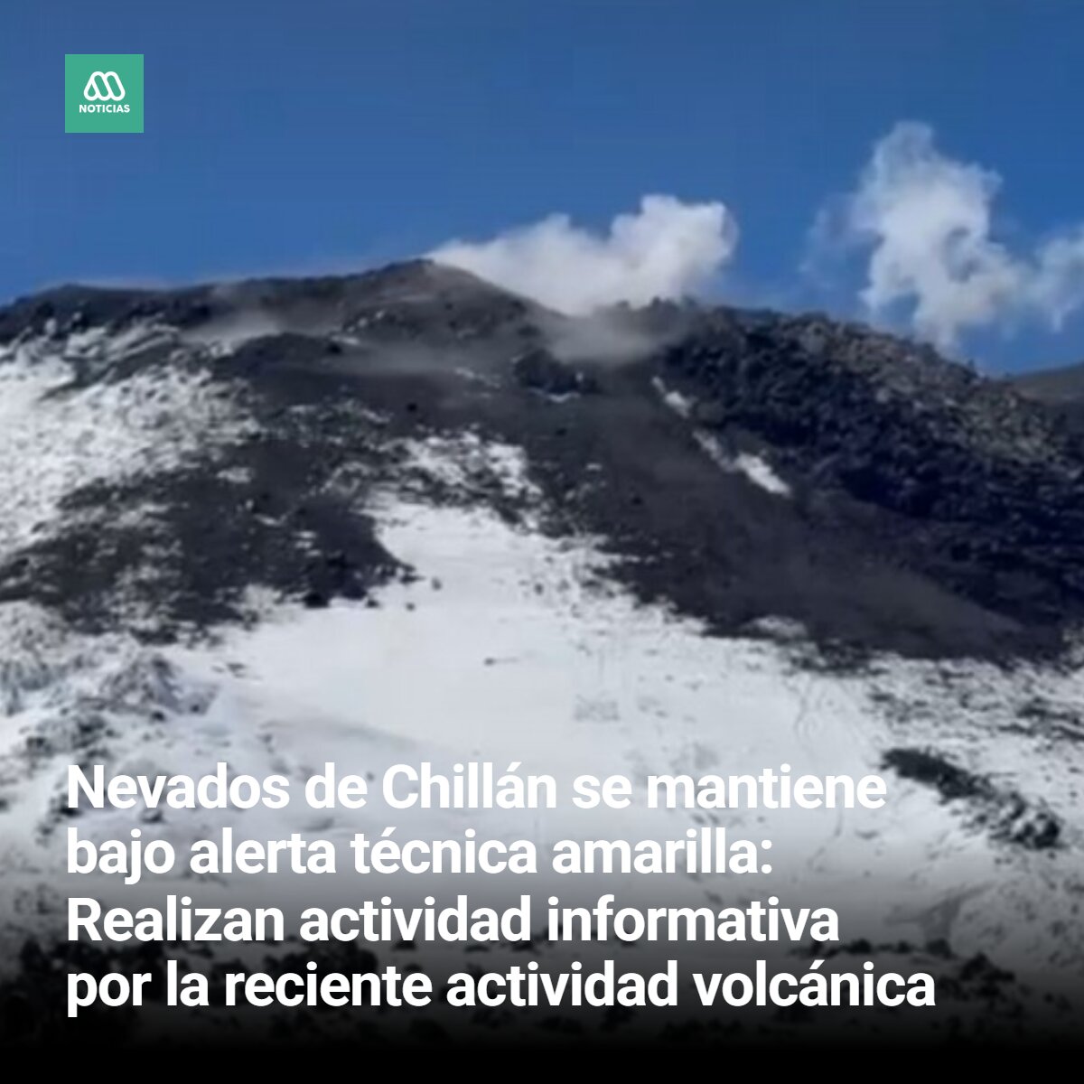 meganoticiascl's tweet photo. Nevados de Chillán continúa bajo alerta amarilla por actividad volcánica ➡️ https://t.co/pCoNk0lZ1M https://t.co/Ib7jbEcrKJ