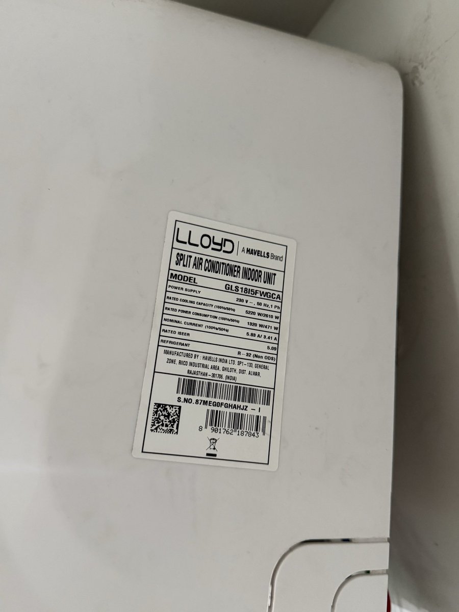 VedantSehra's tweet photo. @havellsindia मेरी Lloyd AC पिछले लगभग 2 महीनों से खराब पड़ी है। कंपनी के टेक्नीशियन द्वारा कई बार विजिट करने के बाद कंप्रेसर, सेंसर, PCB और EV Coil तक बदले जा चुके हैं, लेकिन AC अभी भी ठीक नहीं हुई है।
इतने पार्ट्स बदलने के बावजूद समस्या का समाधान नहीं हुआ https://t.co/oDD35EpJ0A